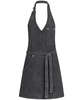 Damen-Latzschürze 70x65 schwarz  