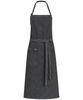 Latzschürze Denim 77x100 schwarz  