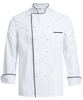 Kochjacke Paspel RF weiss 