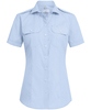 Pilotbluse 1/2 RF Basic light blue denim 