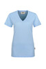 HAKRO Damen V-Shirt Classic eisblau 