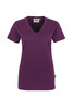 HAKRO Damen V-Shirt Classic aubergine 
