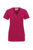 HAKRO Damen V-Shirt Classic magenta 