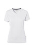 HAKRO Cotton Tec Damen V-Shirt Weiss 