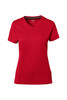 HAKRO Cotton Tec Damen V-Shirt rot 