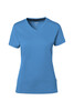 HAKRO Cotton Tec Damen V-Shirt malibublau 