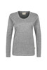 HAKRO Damen Longsleeve Classic grau meliert 