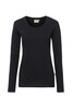 HAKRO Damen Longsleeve Mikralinar® schwarz 