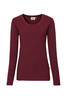HAKRO Damen Longsleeve Mikralinar® weinrot 