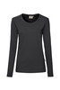 HAKRO Damen Longsleeve Mikralinar® karbongrau 