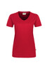 HAKRO Damen V-Shirt Mikralinar® rot 