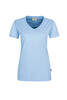 HAKRO Damen V-Shirt Mikralinar® eisblau 