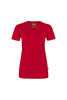 HAKRO Damen V-Shirt COOLMAX® rot 