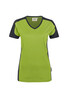 HAKRO Damen V-Shirt Contrast Mikralinar® kiwi 