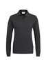 HAKRO Damen Longsleeve-Poloshirt Mikralinar® karbongrau 