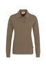 HAKRO Damen Longsleeve-Poloshirt Mikralinar® nougat 