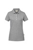 HAKRO Damen Poloshirt Bio-Baumwolle GOTS grau meliert 
