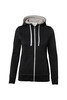 HAKRO Damen Kapuzenjacke Bonded schwarz 