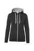HAKRO Damen Kapuzenjacke Bonded anthrazit 