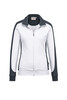 HAKRO Damen Sweatjacke Contrast Mikralinar® Weiss 