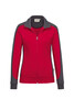 HAKRO Damen Sweatjacke Contrast Mikralinar® rot 