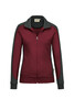 HAKRO Damen Sweatjacke Contrast Mikralinar® weinrot 