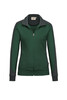 HAKRO Damen Sweatjacke Contrast Mikralinar® tanne 