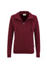 HAKRO Damen Sweatjacke Premium weinrot 