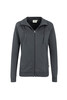HAKRO Damen Sweatjacke Premium anthrazit 