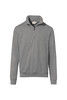HAKRO Zip-Sweatshirt Premium grau meliert 