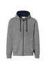 HAKRO Kapuzenjacke Bonded grau meliert 