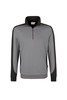 HAKRO Zip-Sweatshirt Contrast Mikralinar® titan 