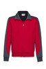 HAKRO Sweatjacke Contrast Mikralinar® rot 