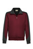 HAKRO Sweatjacke Contrast Mikralinar® weinrot 