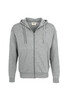 HAKRO Kapuzen-Sweatjacke Premium grau meliert 