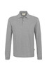 HAKRO Longsleeve-Poloshirt Mikralinar® grau meliert 