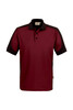 HAKRO Poloshirt Contrast Mikralinar® weinrot 