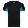 Tricorp T-Shirt Bicolor Brusttasche Black-Turquoise 
