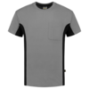 Tricorp T-Shirt Bicolor Brusttasche Grey-Black 