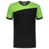 Tricorp T-Shirt Bicolor Quernaht Black-Lime 