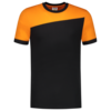 Tricorp T-Shirt Bicolor Quernaht Black-Orange 