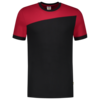 Tricorp T-Shirt Bicolor Quernaht Black-Red 