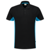 Tricorp Poloshirt Bicolor Brusttasche Black-Turquoise 