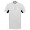 Tricorp Poloshirt Bicolor Brusttasche White-Darkgrey 