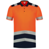 Tricorp Warnschutz Poloshirt Bicolor Fluor Orange-Ink 