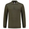Tricorp Sweatshirt Polokragen und Bund Army 
