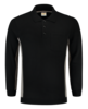 Tricorp Sweatshirt Polokragen Bicolor Brusttasche Black-Grey 