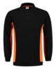 Tricorp Sweatshirt Polokragen Bicolor Brusttasche Black-Orange 