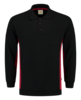 Tricorp Sweatshirt Polokragen Bicolor Brusttasche Black-Red 