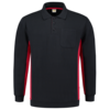 Tricorp Sweatshirt Polokragen Bicolor Brusttasche Navy-Red 